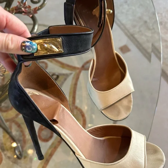 Givenchy Shoes Givenchy Black And White Heels Poshmark